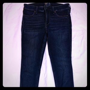 Abercrombie & Fitch Harper Low Rose Denim Leggings